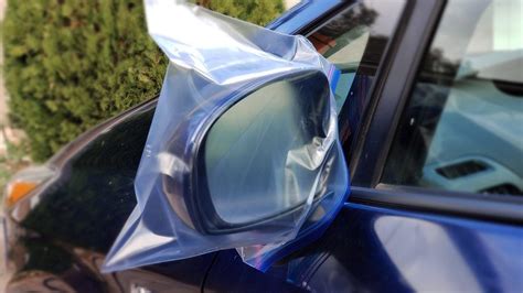 ziplock bag over car mirror